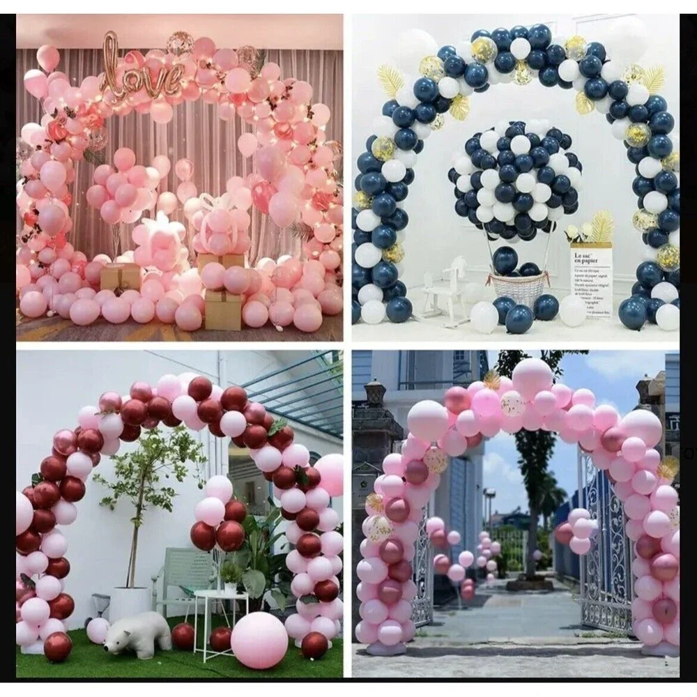 Balloon Arch Kit Adjustable Plastic Column Stand 10ft x 9ft Reusable DIY Decor